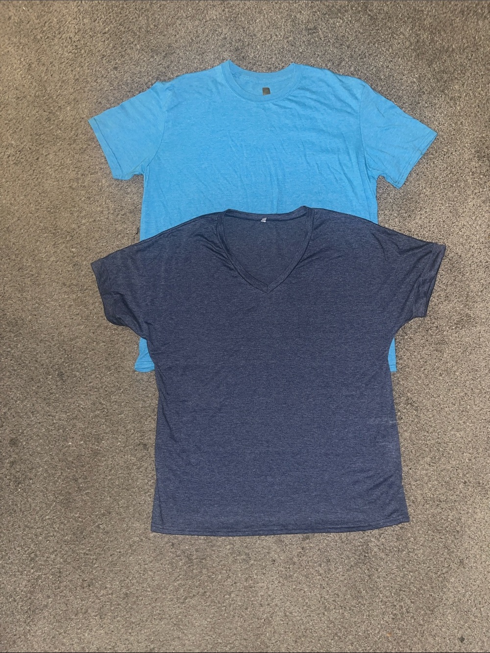 Two-Pack Short Sleeve Tees - Light Blue & Navy